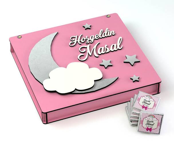 Hoşgeldin Kız Bebek Temalı Madlen Kutu