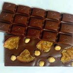 Hazelnut Orange Chocolate Tablets 100Gr<br>أقراص الشوكولاتة بالبندق والبرتقال 100 غرام