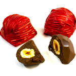 Hazelnut Gilded (Wrapped) Special Chocolate<br>شوكولاتة خاصة مغلفة بالبندق