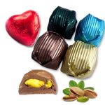Pistachio Gilded (Wrapped) Special Chocolate<br>شوكولاتة خاصة مغلفة بالفستق
